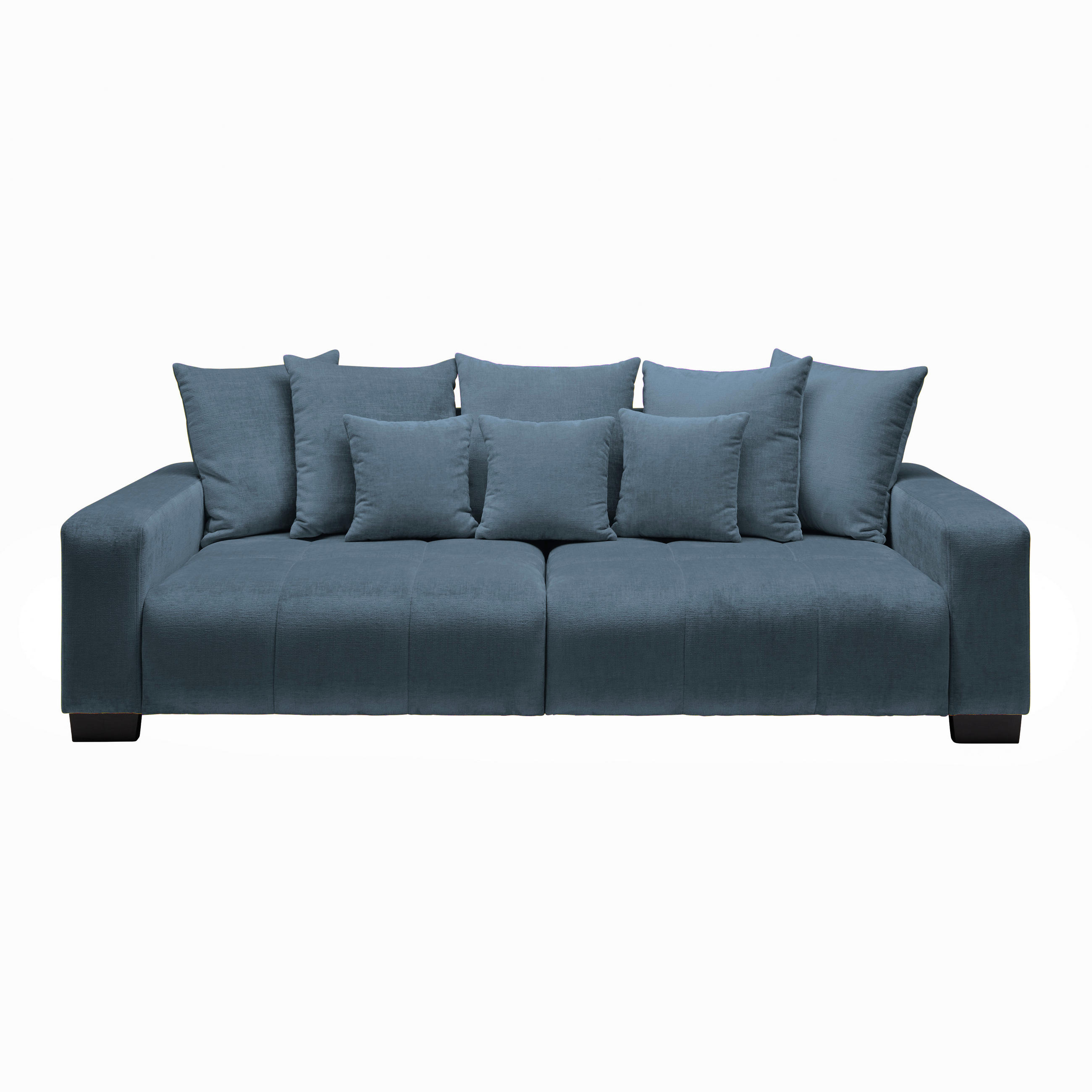 BIG SOFFA i petrol  - petrol/svart, Modern, trä (246/93/124cm) - MID.YOU