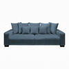 BIG SOFFA i petrol  - petrol/svart, Modern, trä (246/93/124cm) - MID.YOU