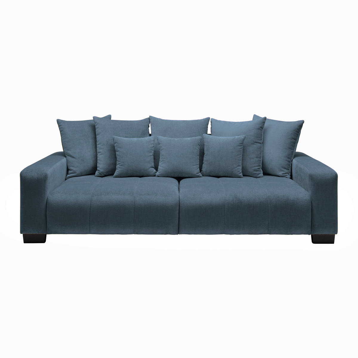 BIG SOFFA i petrol  - petrol/svart, Modern, trä (246/93/124cm) - MID.YOU