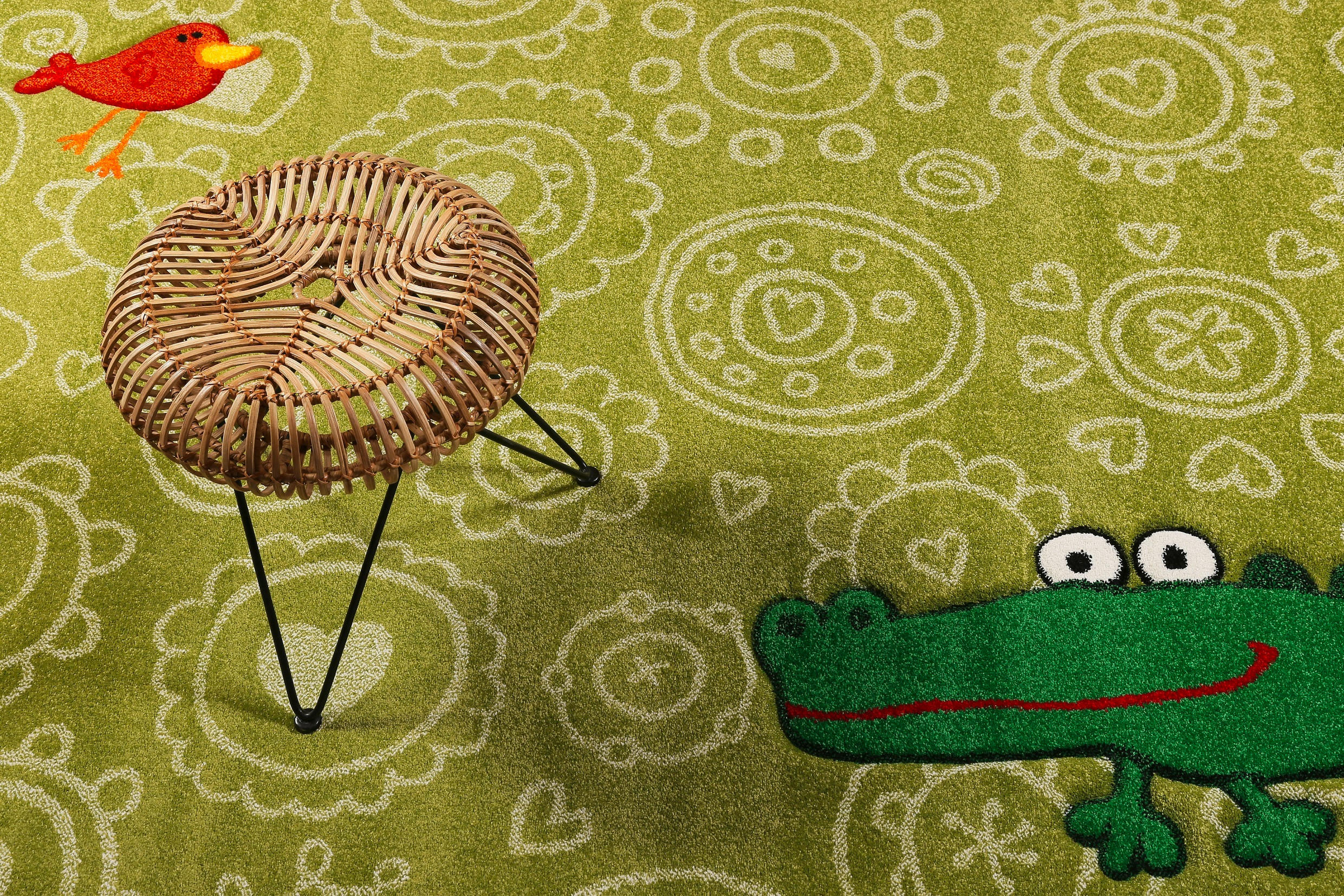 KINDERTEPPICH 80/150 cm Crocodile  - Grün, Trend, Textil (80/150cm) - Sigikid