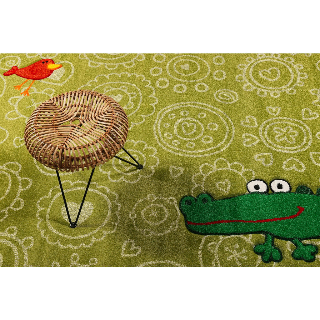 Thumbnail - Sigikid Kinderteppich Crocodile, Grün, Textil, Tier, rechteckig, 200x290 cm, Textiles Vertrauen - Oeko-Tex®, für Fußbode...