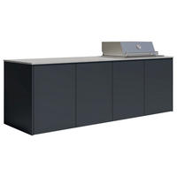 OUTDOORKÜCHE  - Sandfarben/Anthrazit, Basics, Keramik/Metall (262/117-123/63,3cm) - Dieter Knoll