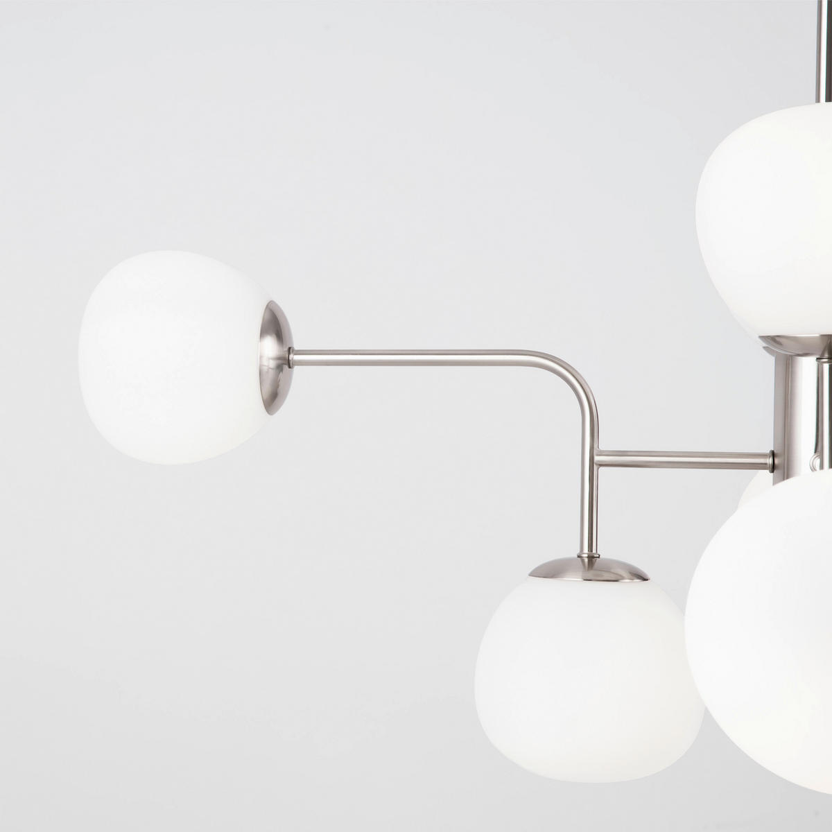 TAKKRONA 96/57/26,5 cm  - nickelfärgad, Trend, metall/glas (96/57/26,5cm) - MAYTONI