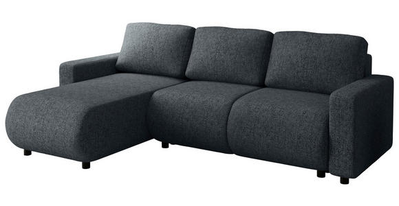 ECKSOFA Anthrazit Webstoff  - Anthrazit/Schwarz, MODERN, Kunststoff/Textil (150/240cm) - Xora