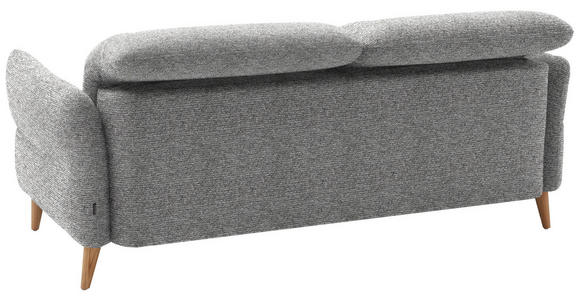 2-SITZER-SOFA in Webstoff Hellgrau - Eiche Bianco/Hellgrau, Design, Holz/Textil (192-220/85-106/98-112cm) - Dieter Knoll