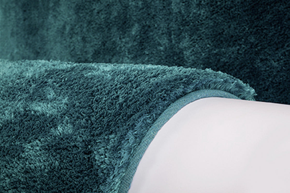 HOCHFLORTEPPICH 80/150 cm My Curacao  - Petrol, Konventionell, Textil (80/150cm)