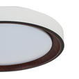 DECKENLEUCHTE 40/7 cm  - Walnussfarben/Schwarz, Trend, Kunststoff/Metall (40/7cm) - Novel