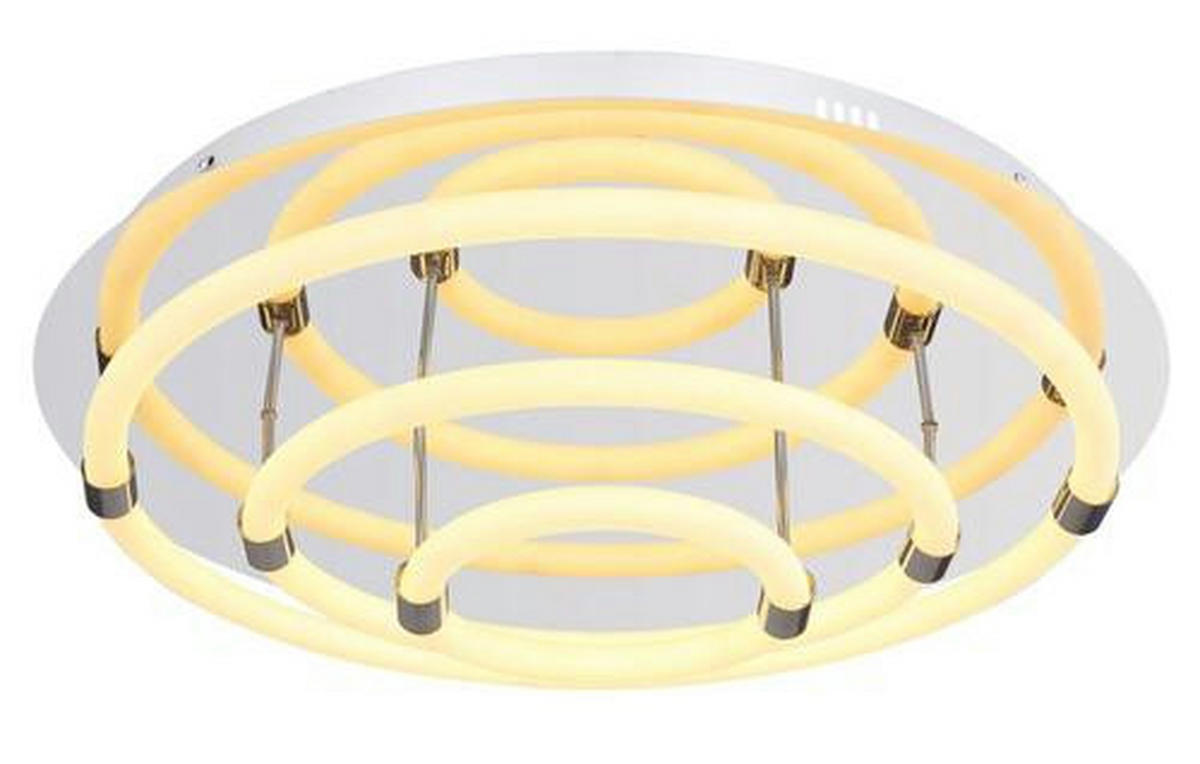 LED-TAKLAMPA 54 W 55/15 cm  - vit/opal, Design, metall/plast (55/15cm) - Globo