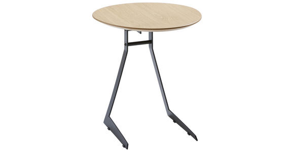 BEISTELLTISCH in Holz, Holzwerkstoff 45/50/50 cm - Eichefarben/Schwarz, Design, Holz/Holzwerkstoff (45/50/50cm) - Xora