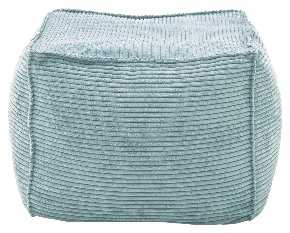HOCKER in Textil Hellblau  - Hellblau, Design, Textil (66/40/66cm) - Lomoco