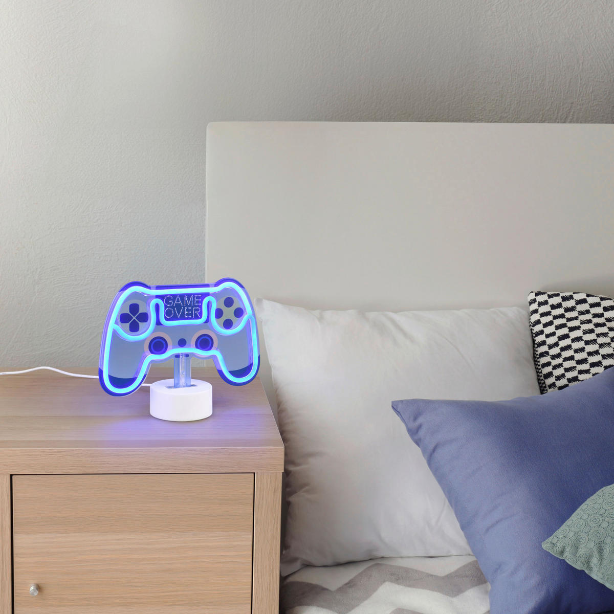 LED-TISCHLEUCHTE 22,8/8,5/18 cm  - Weiß, Trend, Kunststoff (22,8/8,5/18cm)