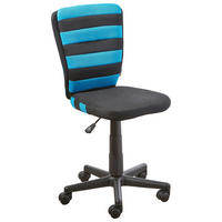 RADNA STOLICA ZA MLADE  plava, crna   - plava/crna, Konvencionalno, metal/tekstil (41/81-93/51cm) - Carryhome