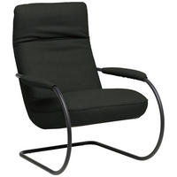 SESSEL in Echtleder Dunkelgrün  - Dunkelgrün/Schwarz, Design, Leder/Metall (80/104/99cm) - Koinor