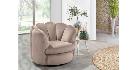 COCKTAILSESSEL - Schwarz/Braun, LIFESTYLE, Textil/Metall (97/76/90cm) - Landscape