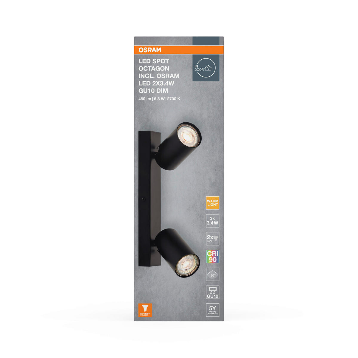 LED-STRAHLER 26/6/14 cm   - Schwarz, Basics, Metall (26/6/14cm) - Osram