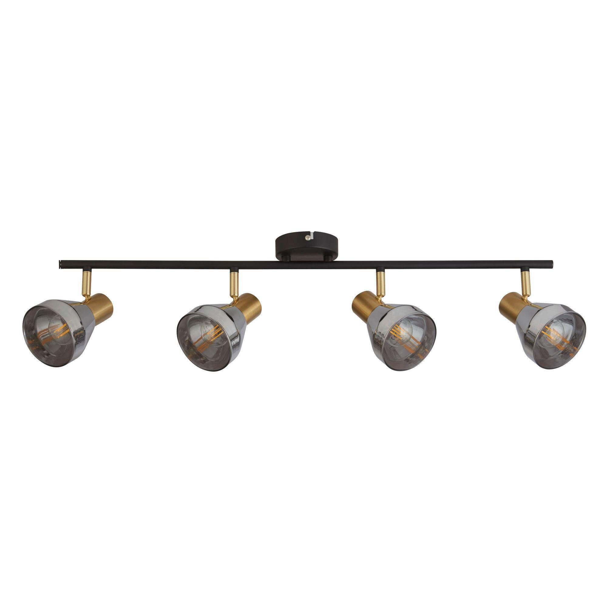 DECKENLEUCHTE    81/19,5/19 cm  - Schwarz, Basics, Glas/Metall (81/19,5/19cm)