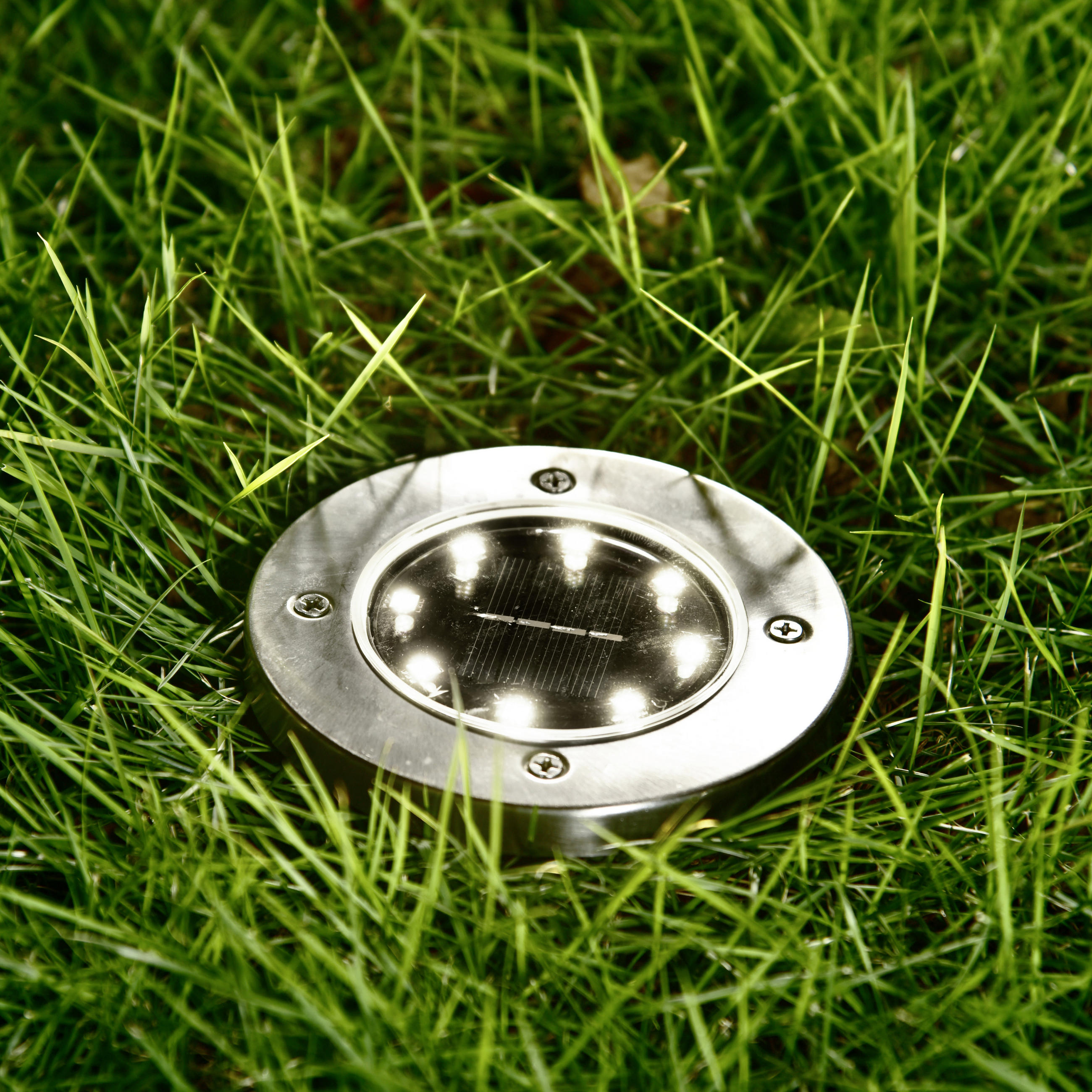 SADA SOLÁRNÍCH SVÍTIDEL 4 ks, 11,8/13 cm - černá/barvy nerez oceli, Lifestyle, kov/plast (11,8/13cm) - Ambia Garden