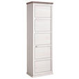 GARDEROBENSCHRANK  in 64,2/196,5/38,5 cm  - Weiß/Grau, LIFESTYLE, Holzwerkstoff/Metall (64,2/196,5/38,5cm) - Hom`in