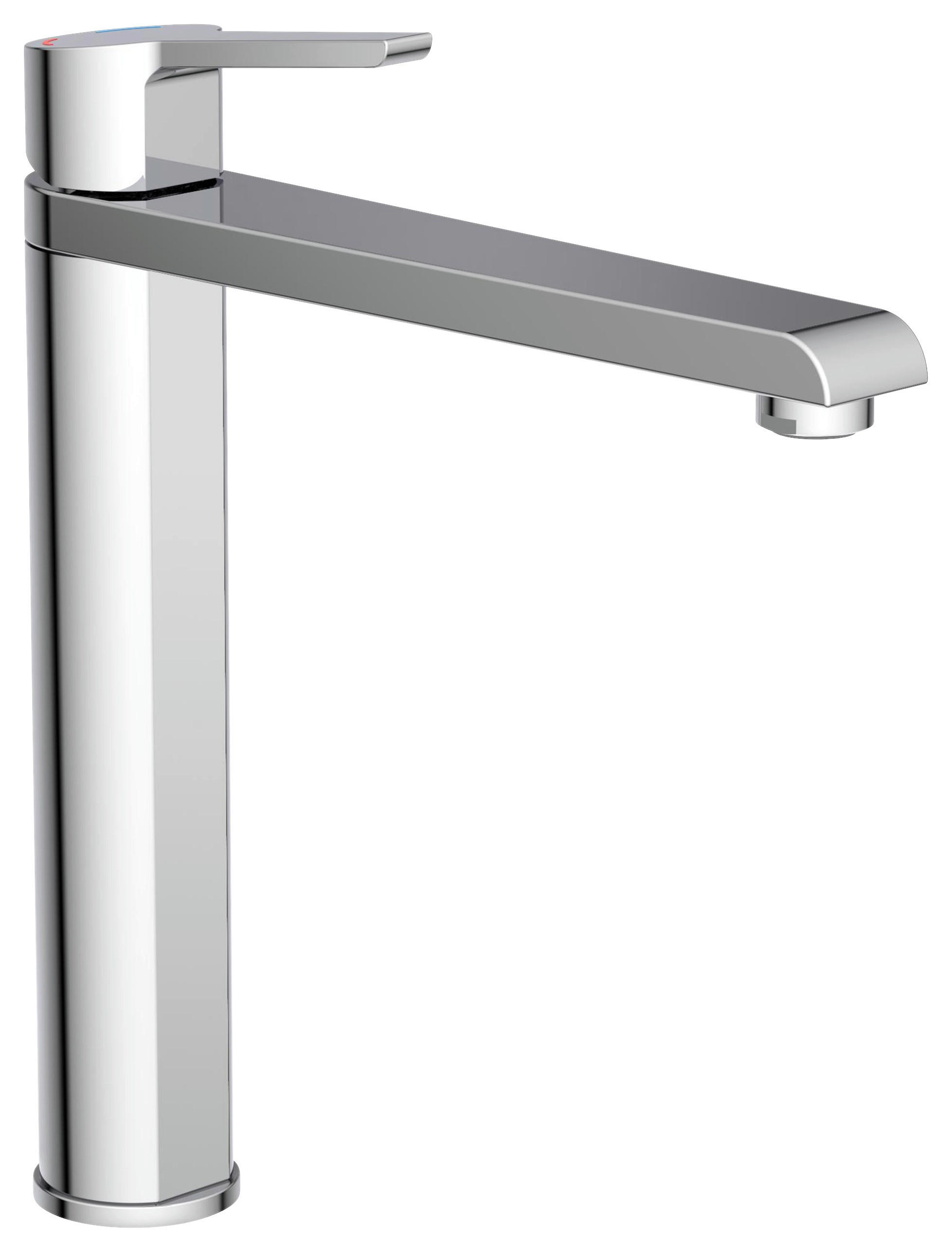 WASCHTISCHARMATUR 4,8/28,2/24,7 cm  - Chromfarben, Basics, Metall (4,8/28,2/24,7cm) - Xora