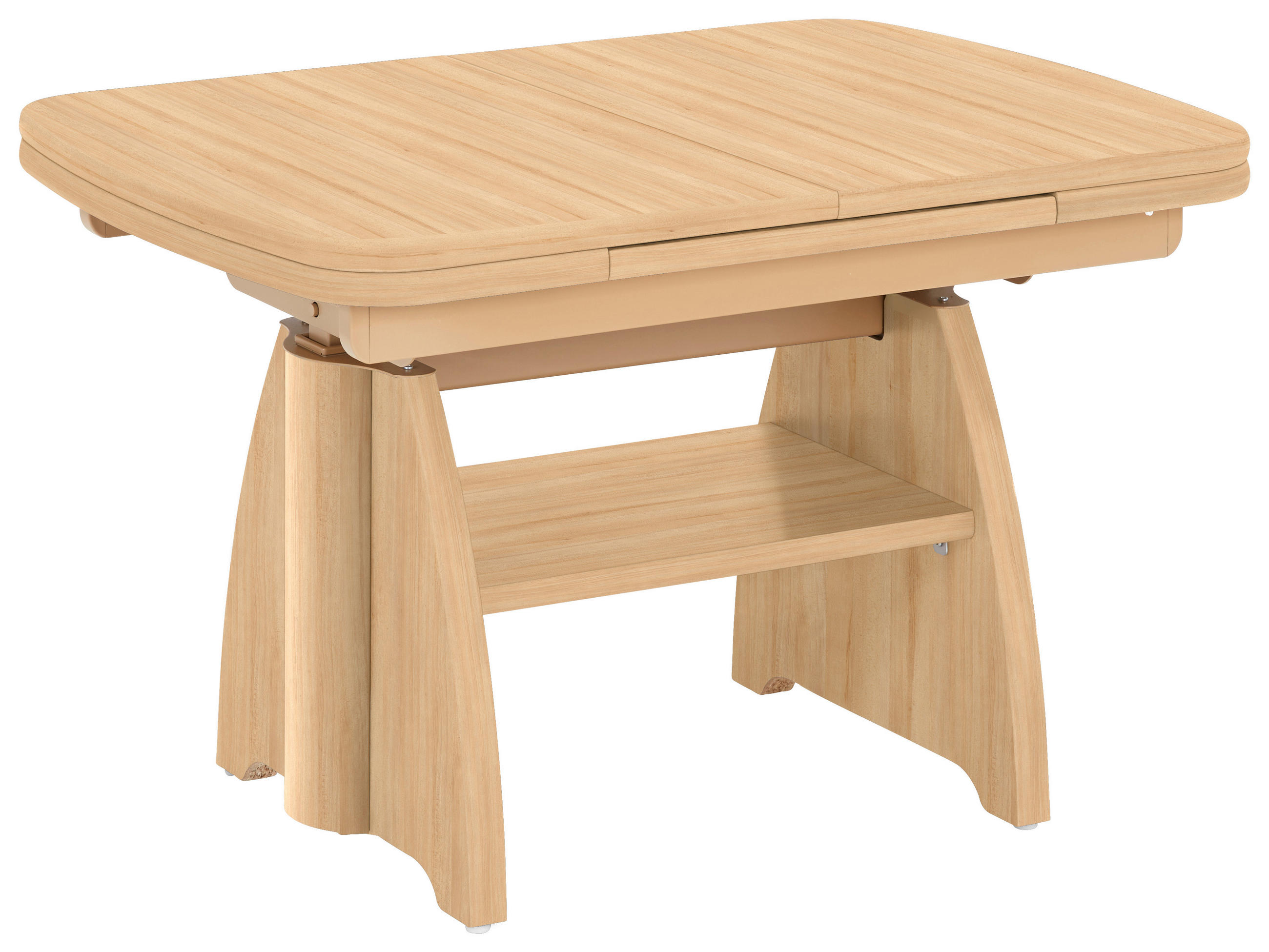 COUCHTISCH in Holzwerkstoff 90-131/65/56-75 cm  - Buchefarben, Konventionell, Holzwerkstoff (90-131/65/56-75cm) - Venda
