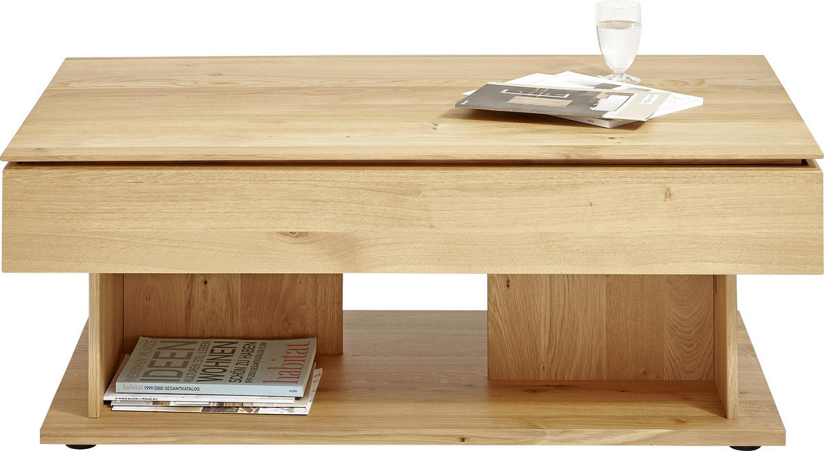 COUCHTISCH in Holz 120/70/46-65 cm  - Eichefarben, Konventionell, Holz (120/70/46-65cm) - Valnatura