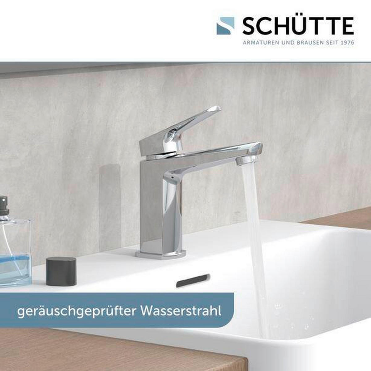 WASCHTISCHARMATUR 5,5/16/15,7 cm  - Chromfarben, Basics, Metall (5,5/16/15,7cm) - Schütte