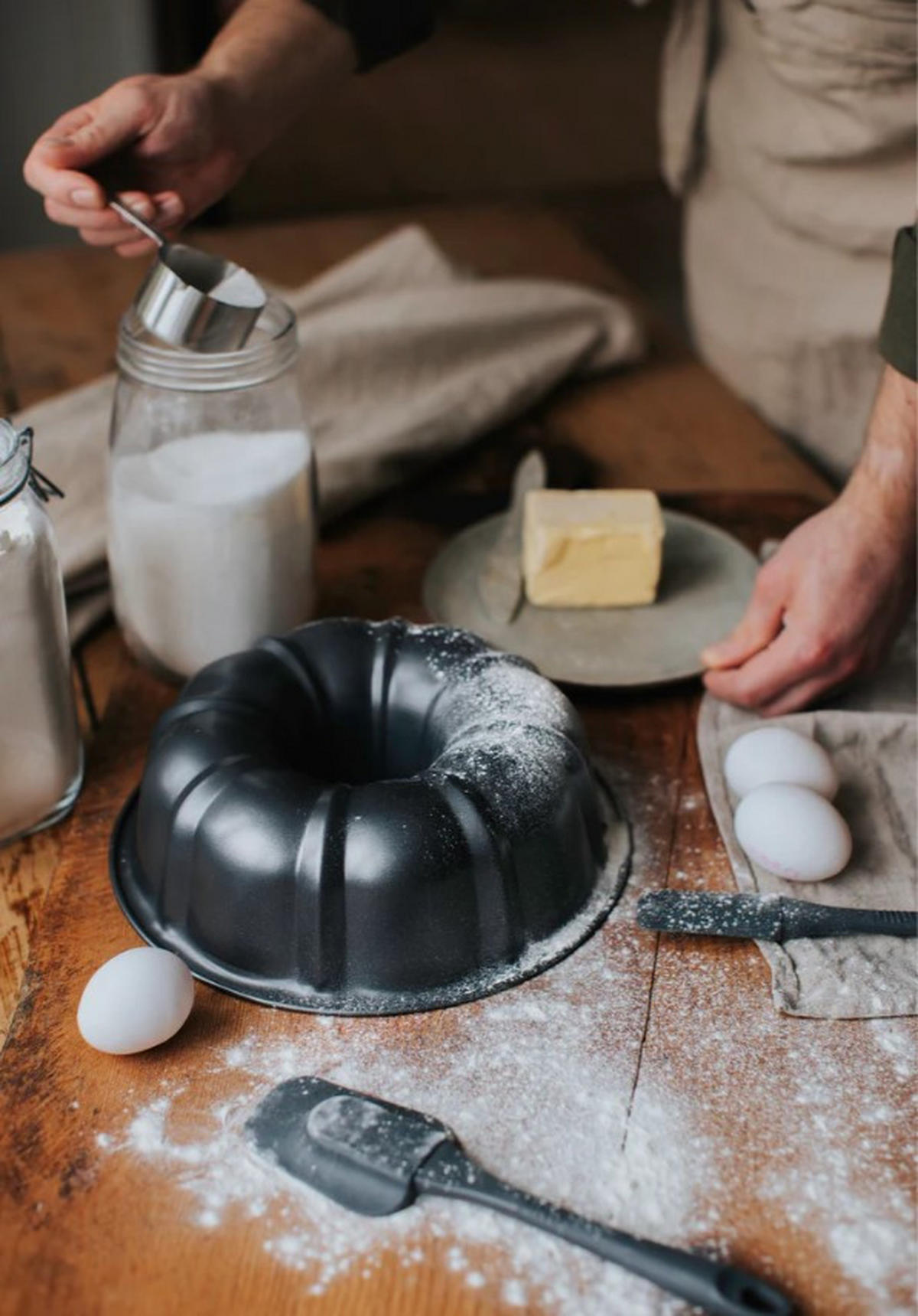 SOCKERKAKSFORM - grå, Basics, metall (25/8cm) - Dorre