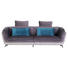 MEGASOFA Mikrofaser Anthrazit, Hellgrau - Anthrazit/Hellgrau, Trend, Textil/Metall (270/83/105cm) - CARRYHOME