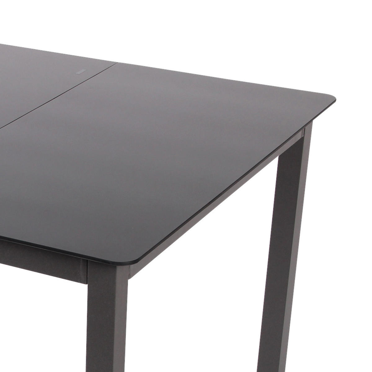 GARTENTISCH Metall, Glas Schwarz quadratisch  - Schwarz, Basics, Glas/Metall (80/73/80cm) - MID.YOU
