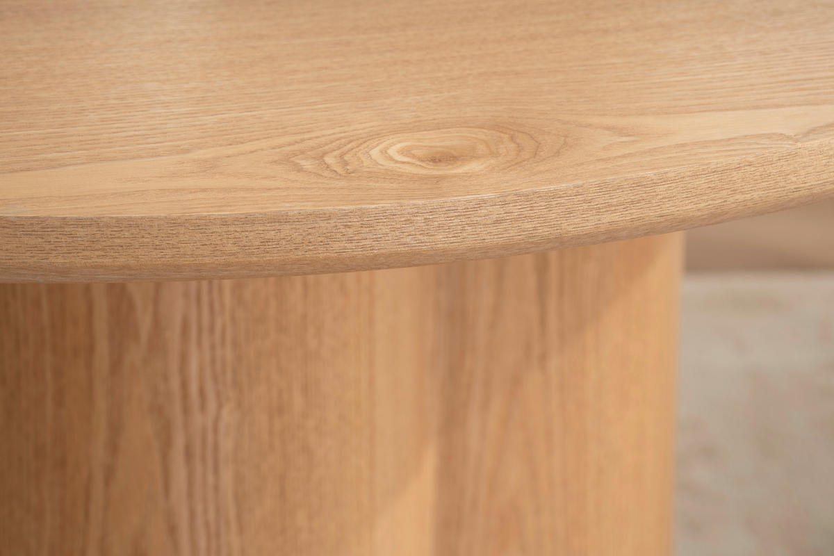 ESSTISCH 120/120/75 cm Echtholz, Nachbildung  Holz, Wellpappe rund Eichefarben  - Eichefarben, Design, Holz/Wellpappe (120/120/75cm) - Niels Andersson