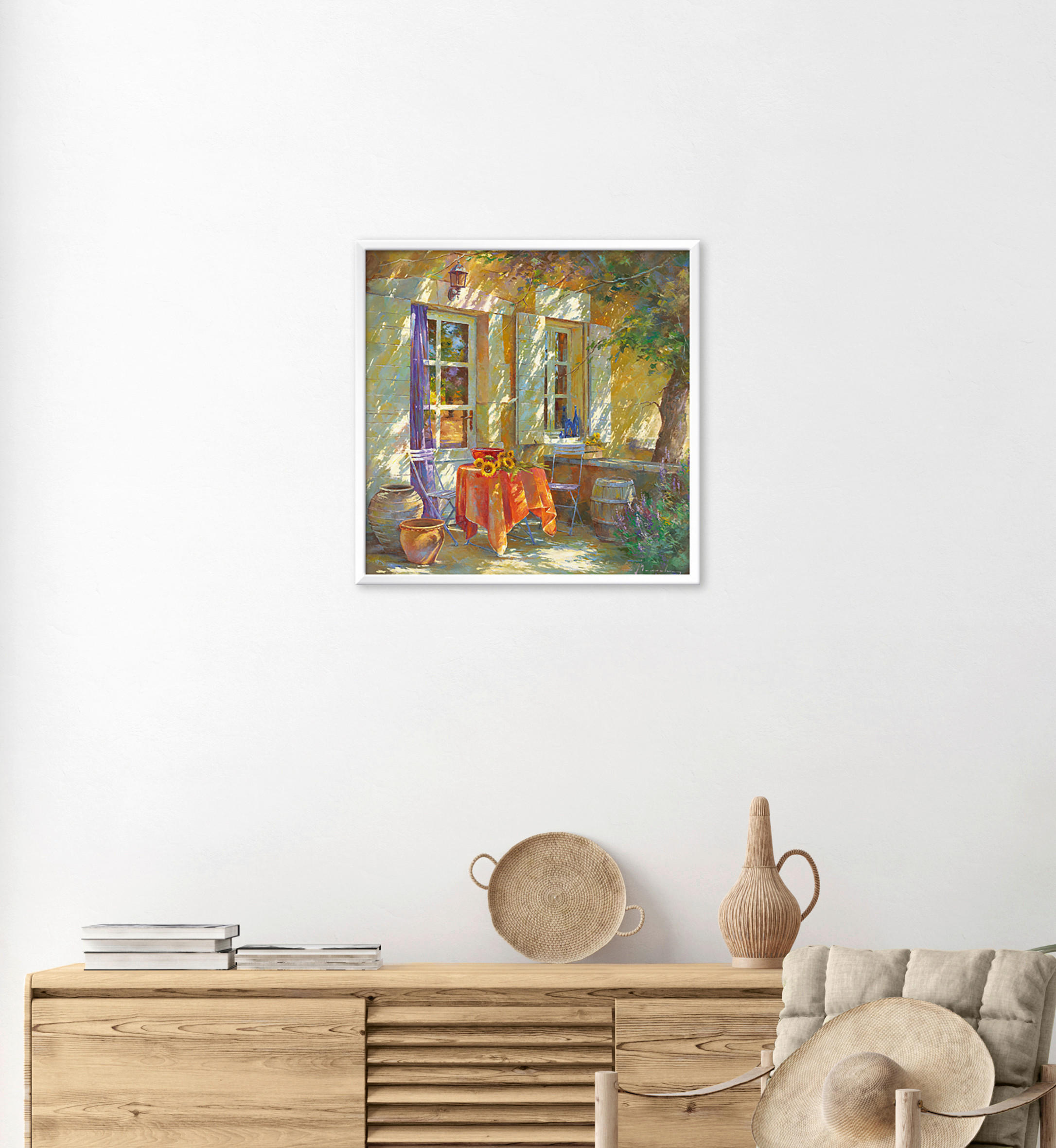KUNSTDRUCK Architektur, Bäume, Herbst, Pflanzen 30/30 cm  - Gelb/Orange, Basics, Papier (30/30cm) - Monee