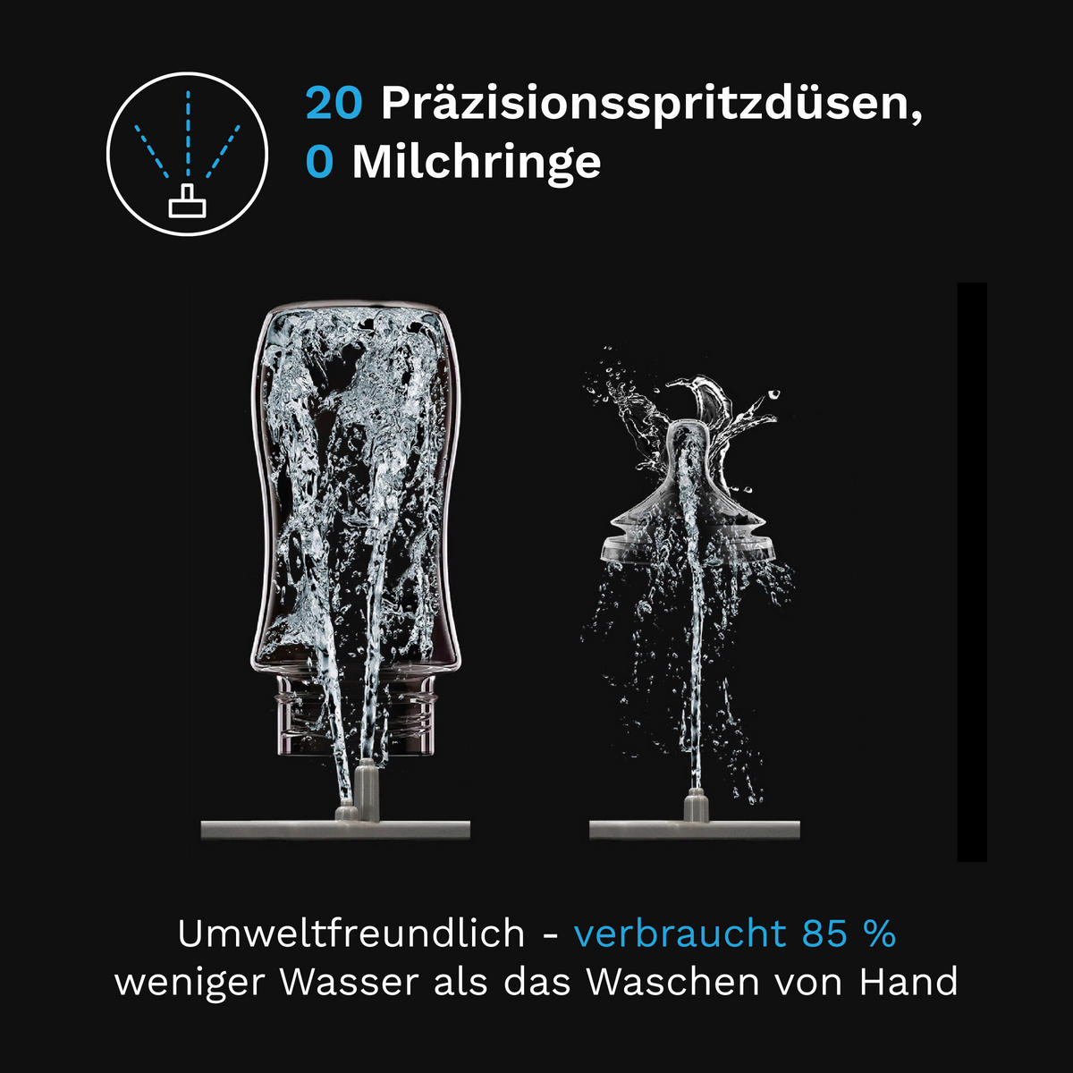 BOTTLE WASHER PRO Bottle Washer Pro  - Schwarz/Weiß, Basics, Kunststoff (24/38,7/46cm) - Baby Brezza