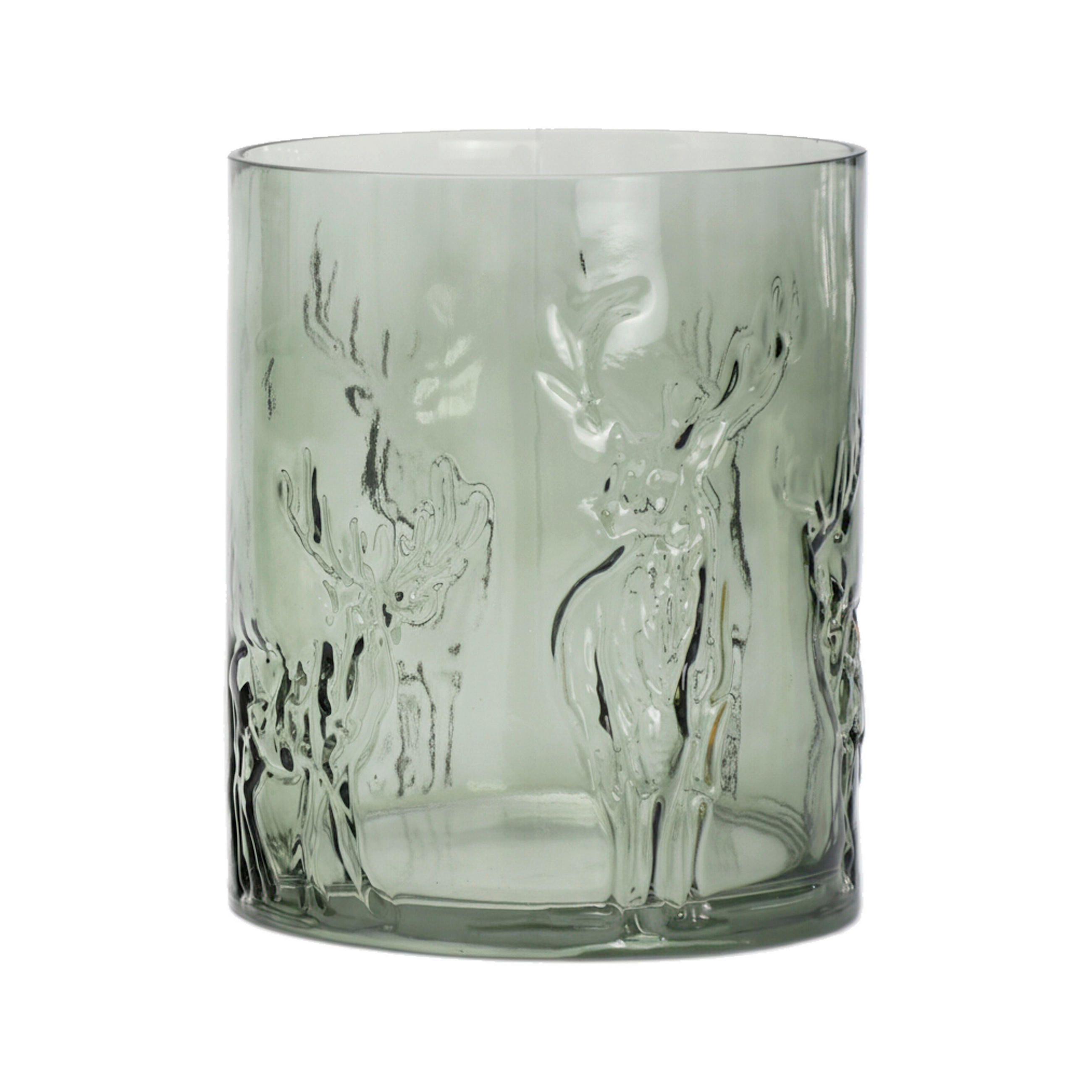 LJUSLYKTA - grön, Lifestyle, glas (17,5/21cm) - Ambia Home