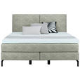 BOXSPRINGBETT 160/200 cm  in Beige  - Beige/Schwarz, KONVENTIONELL, Textil/Metall (160/200cm) - Dieter Knoll