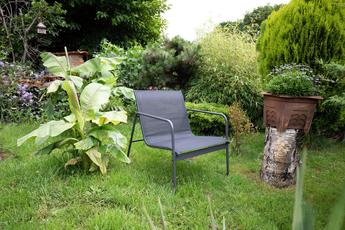 ZAHRADNÍ SADA 4dílné, kov, plast, sklo - černá/antracitová, Moderní, kov/plast - Acamp