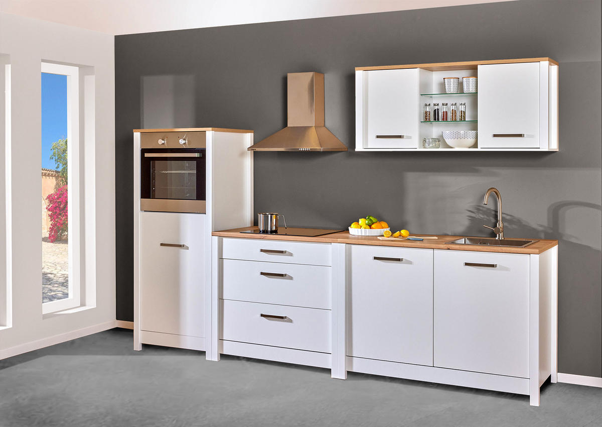 Aufsatzschrank Sicilia 70/60,5/60 cm   - Weiss/Silberfarben, Modern, Holzwerkstoff/Metall (70/60,5/60cm) - MID.YOU