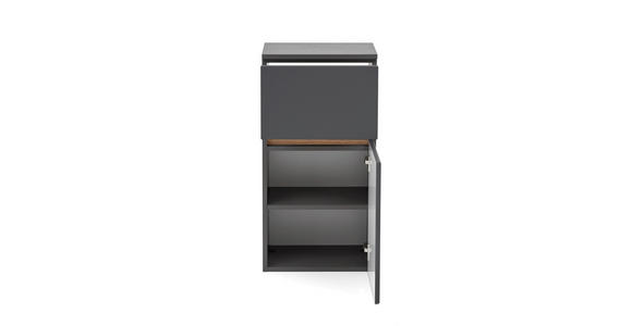 UNTERSCHRANK 40/79/35 cm - Graphitfarben/Grau, Natur, Holzwerkstoff (40/79/35cm) - Xora