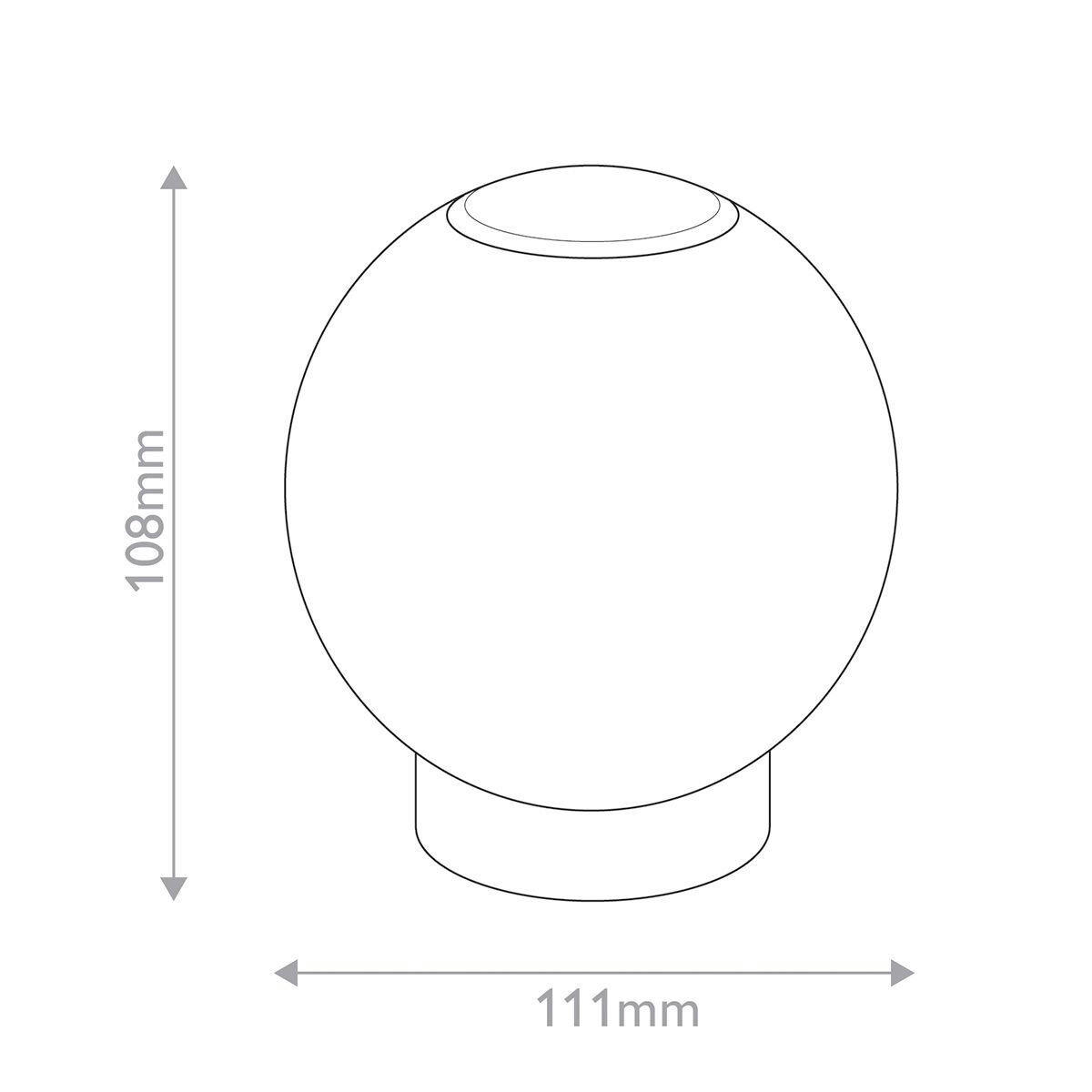 LED-TISCHLEUCHTE Alora 11,1/10,8 cm   - Messingfarben, KONVENTIONELL, Kunststoff/Metall (11,1/10,8cm) - Elstead Lighting