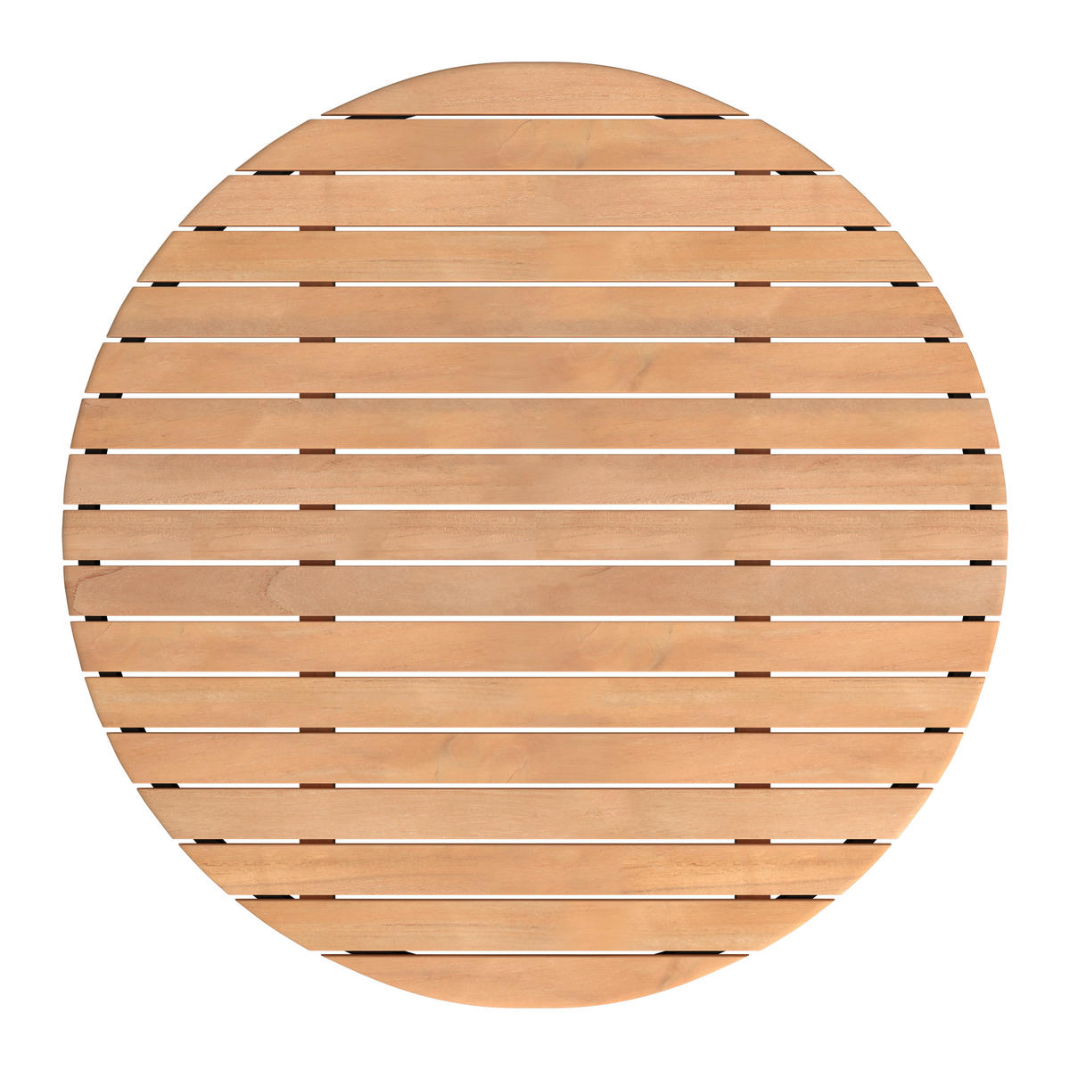 GARTENTISCH  - Schwarz/Teakfarben, MODERN, Holz/Metall (110/75/110cm) - Ambia Garden