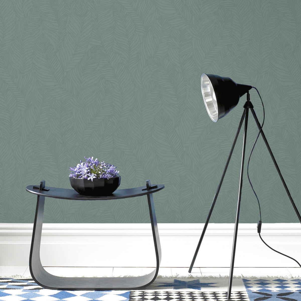 VLIESTAPETE - Grün, Basics, Papier/Kunststoff (52/1000cm)