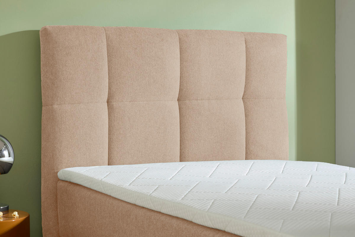 BOXBETT 120/200 cm  in Hellbraun  - Hellbraun, KONVENTIONELL, Textil (120/200cm) - Boxxx