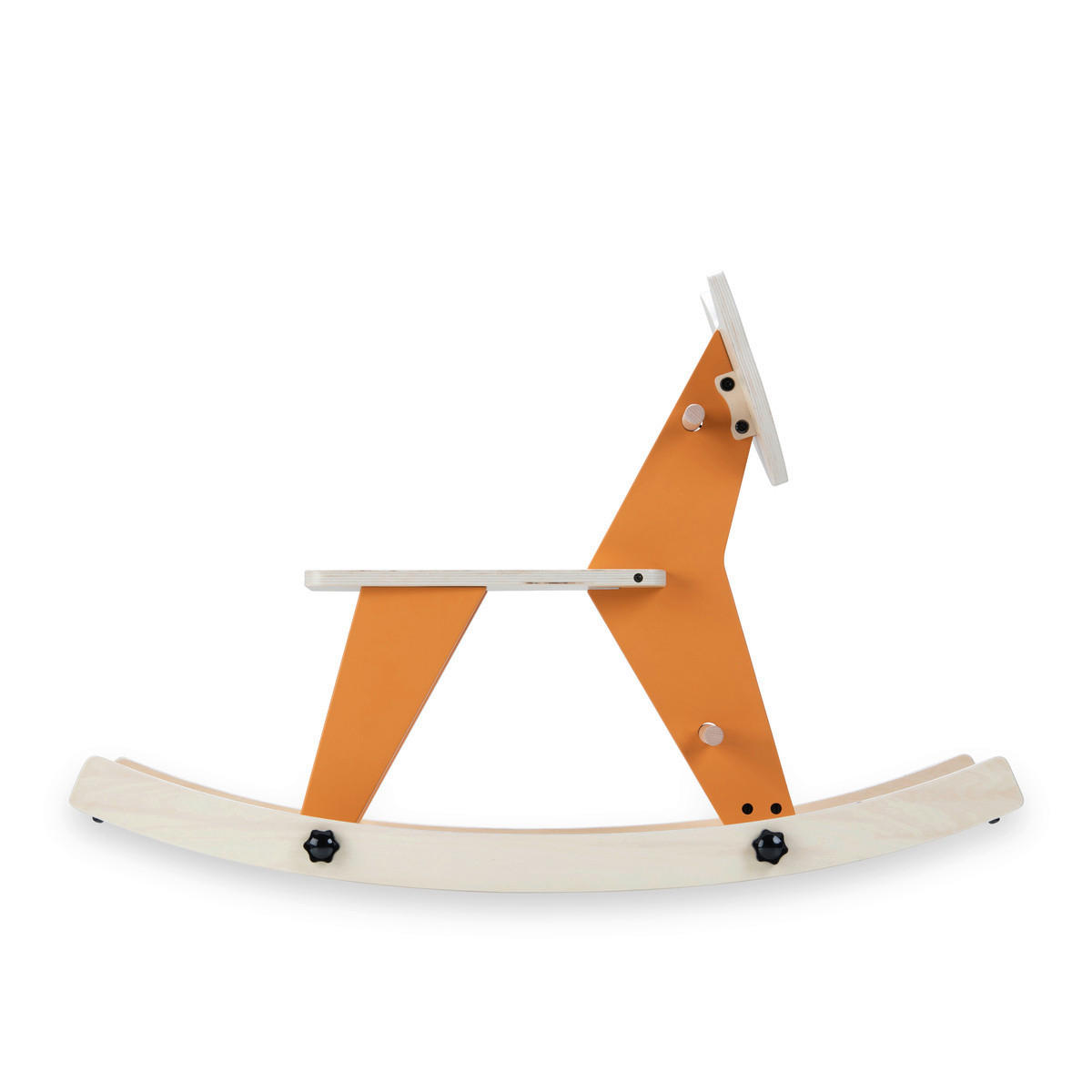 SCHAUKELTIER - Naturfarben/Orange, Basics, Holz (32,5/55/82cm) - Hauck