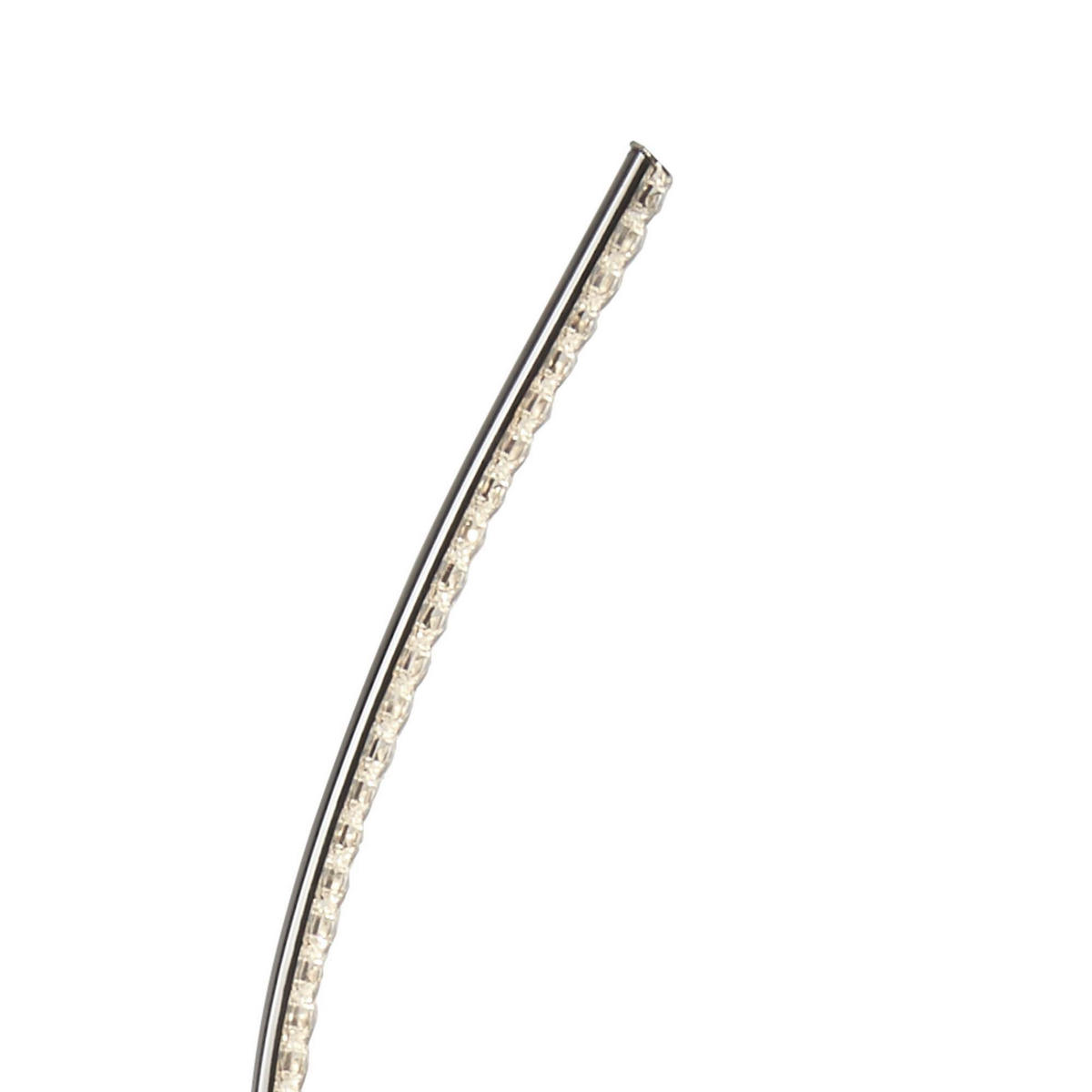 LED-STEHLEUCHTE 23/28/147 cm    - Klar/Chromfarben, Design, Glas/Metall (23/28/147cm) - Searchlight