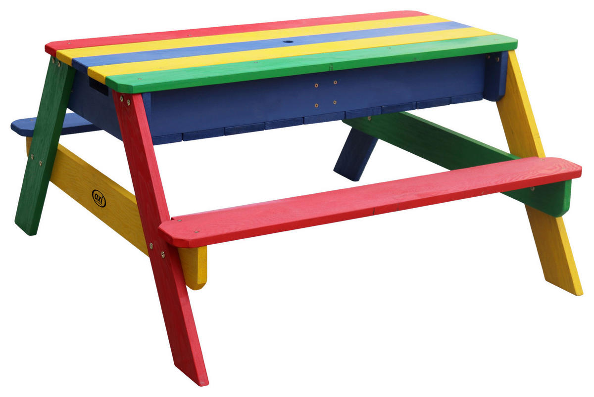 SAND- OCH VATTENBORD - blå/multicolor, Klassisk, trä/plast (97,7/48,7/95cm)
