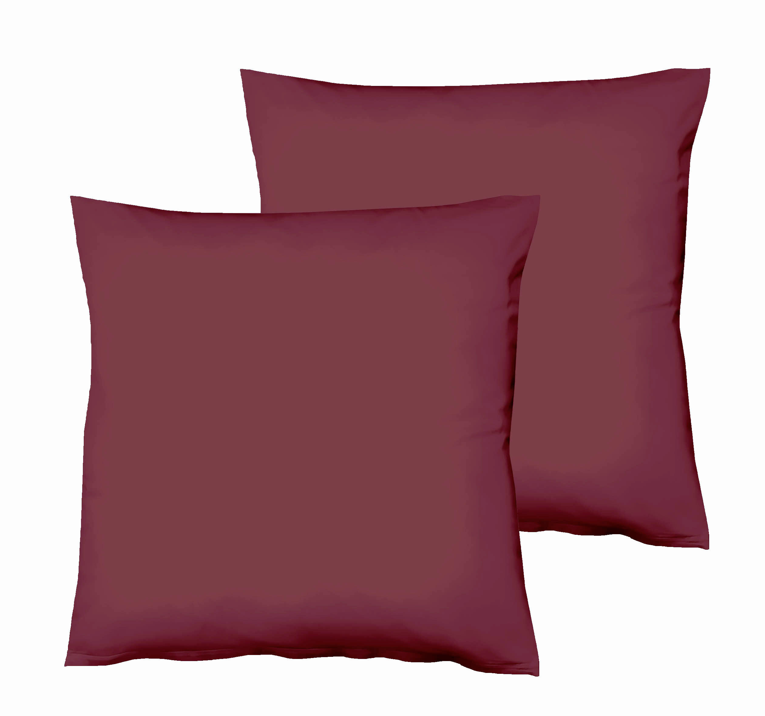 KOPFKISSENBEZUG 80/80 cm  - Pflaume, Basics, Textil (80/80cm) - Fleuresse