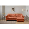 ECKSOFA Arles Rostfarben  - Rostfarben/Buchefarben, Design, Holz/Textil (266/161cm) - MID.YOU