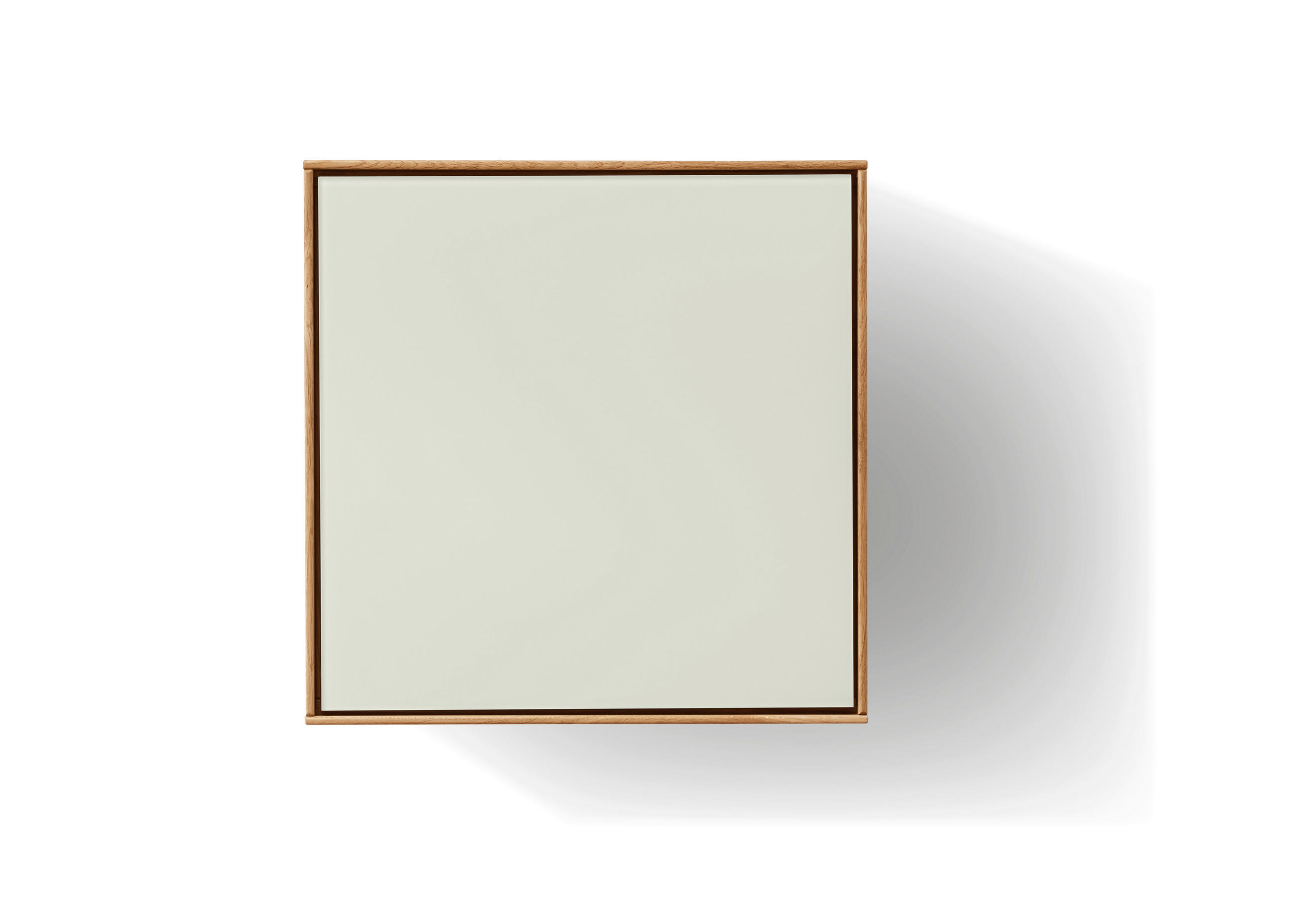 HÄNGEELEMENT Asteiche massiv Eichefarben, Kaschmir  - Kaschmir/Eichefarben, KONVENTIONELL, Glas/Holz (41/41/25cm) - Linea Natura