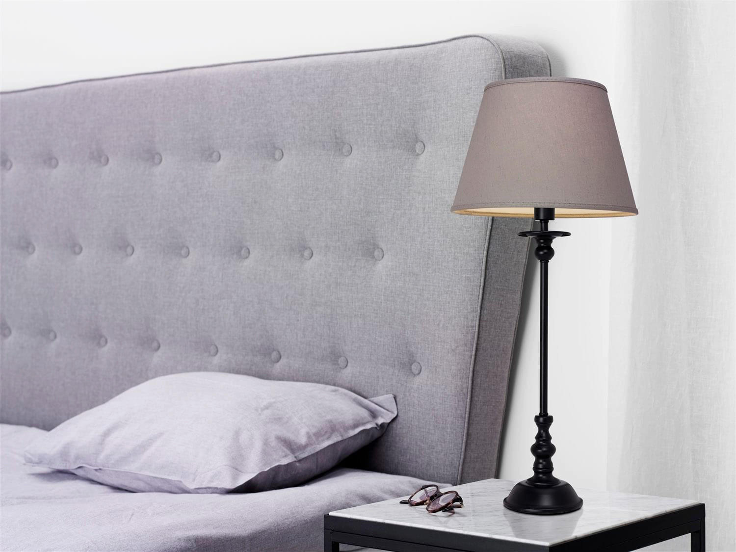 LAMPFOT   - svart, Klassisk, metall (47,5cm) - Cottex