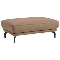 HOCKER in Textil Beige  - Beige/Schwarz, Design, Textil/Metall (127/46/72cm) - Dieter Knoll