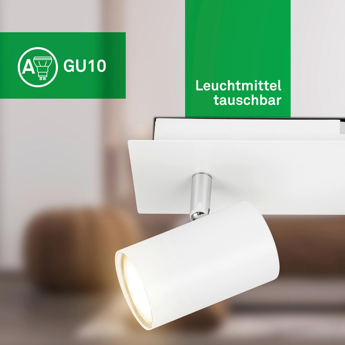 LED-STRAHLER Isil A 29/8/12,3 cm   - Weiß, Basics, Metall (29/8/12,3cm) - Briloner